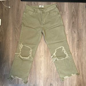 We the Free Olive Denim